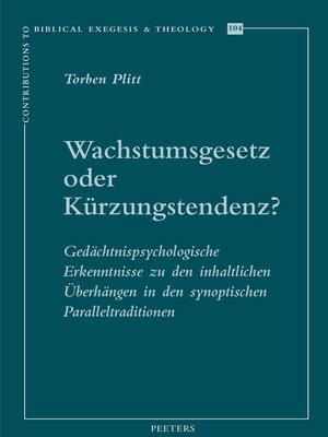 cover image of Wachstumsgesetz oder Kurzungstendenz?